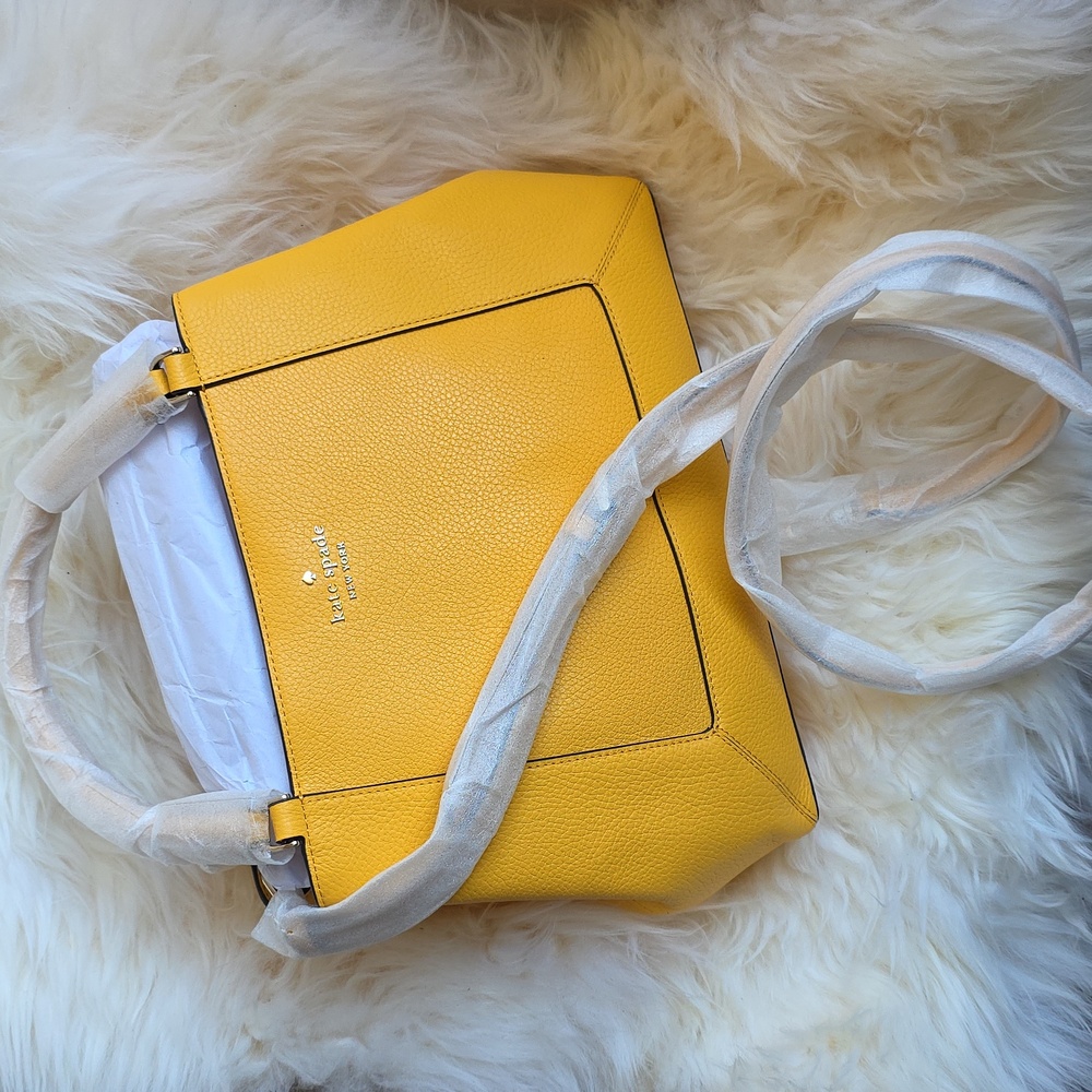 Kate Spade Mustard Yellow Satchel - Picture 3 of 13